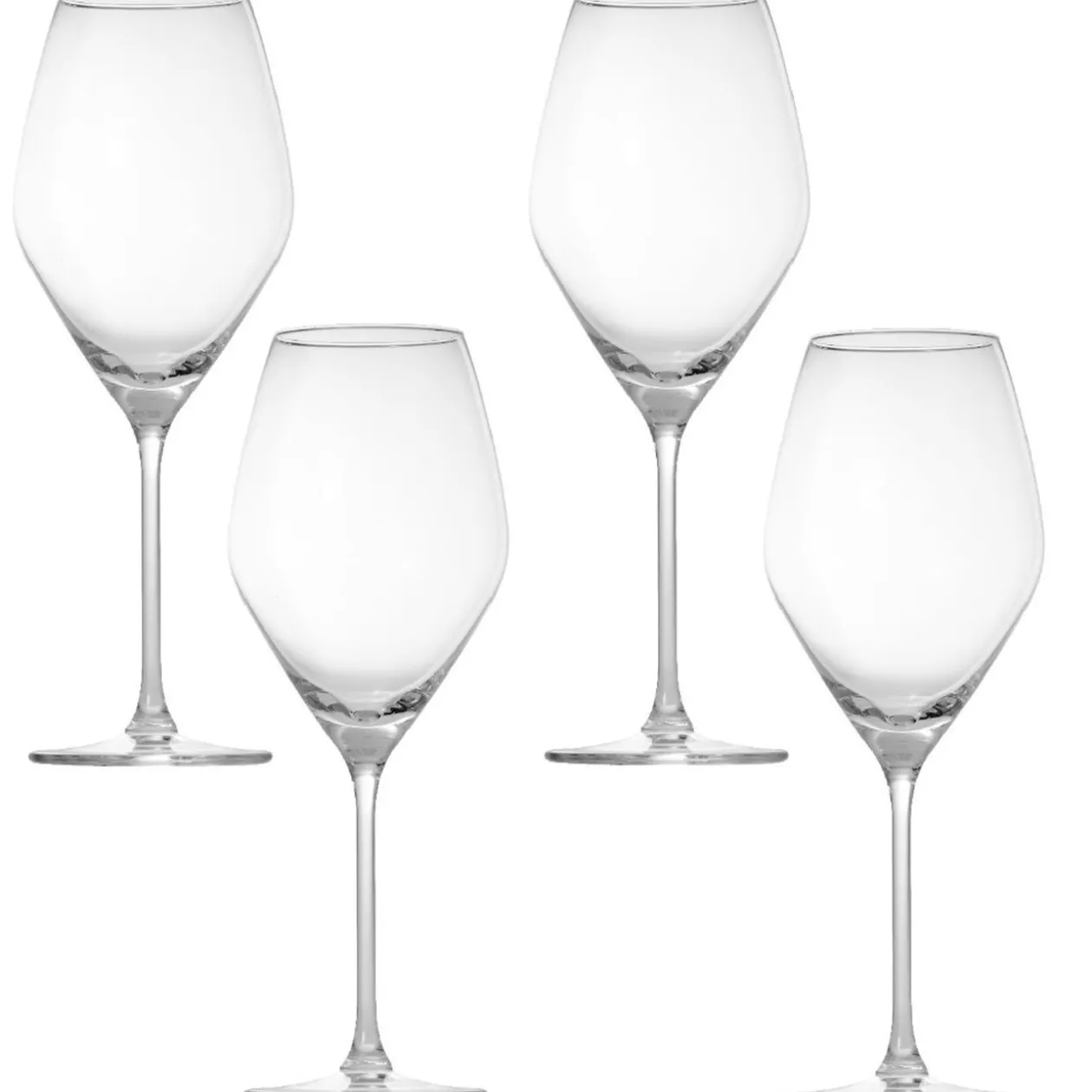 Verres à vin transparents 45 cl x4