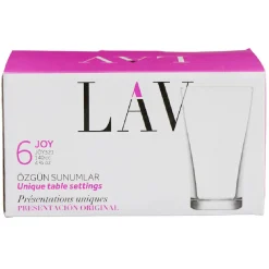 Verrine LAV en verre transparent 14 cl x6