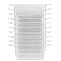 Verrine rectangulaire en plastique réutilisable x10