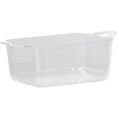 Verrine rectangulaire en plastique réutilisable x10
