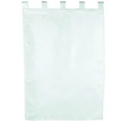 Vitrage à pattes blanc effet pailleté x2