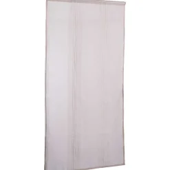 Vitrage droit passe tringle uni taupe 60x120 cm x2