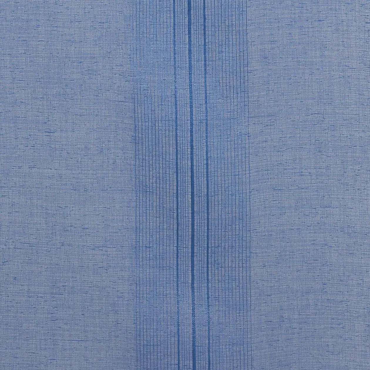 Vitrage droit passe tringle uni bleu x 2