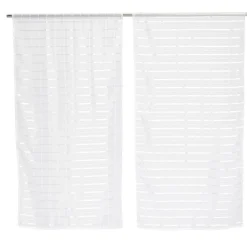 Vitrage imprimé traits horizontaux x2