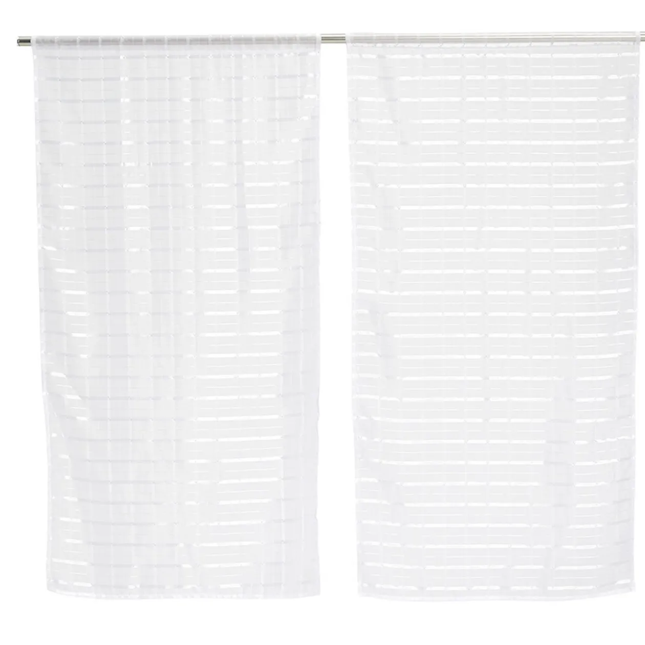 Vitrage imprimé traits horizontaux x2