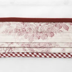 Vitrage motif toile de Jouy x2