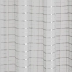 Voilage à motif rayures effet perle 140x240 cm