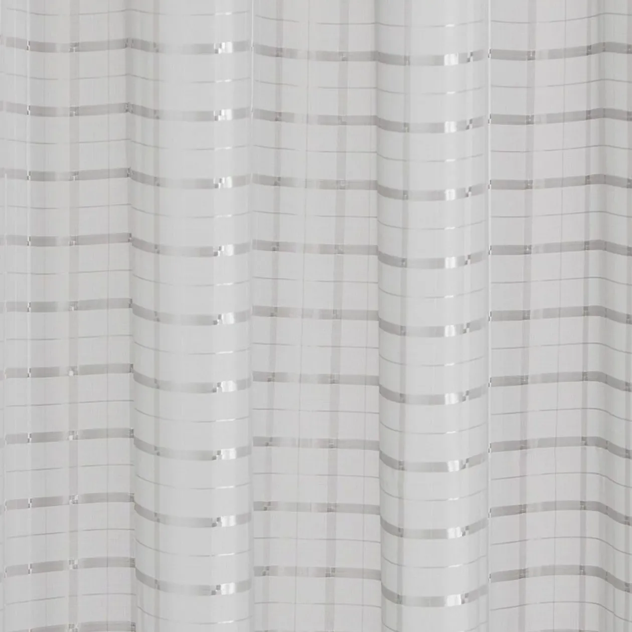 Voilage à motif rayures effet perle 140x240 cm