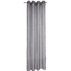 Voilage à motif rayures effet perle 140x240 cm