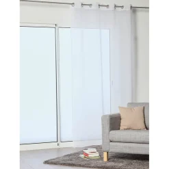 Voilage à oeillets blanc