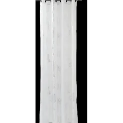 Voilage à oeillets blanc fils argentés ou dorés