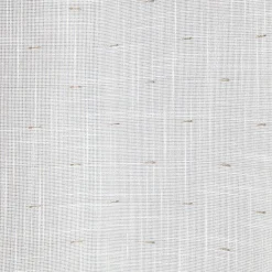 Voilage à oeillets blanc petits motifs arrondis marron taupe