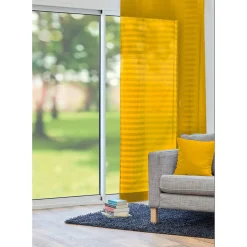 Voilage à oeillets curry