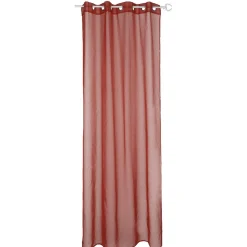 Voilage 8 oeillets Dolly uni rouge