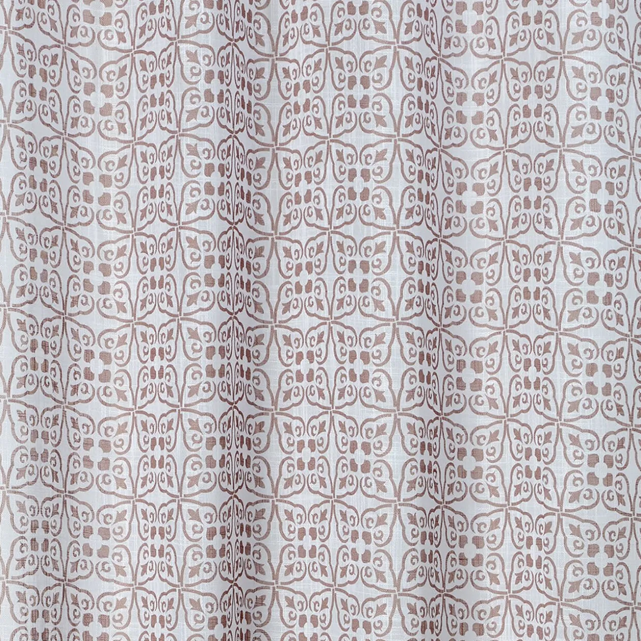 Voilage à oeillets effet lin modèle Serenity vieux rose