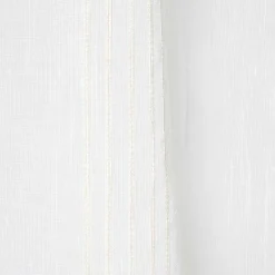 Voilage à oeillets effet lin uni à motifs x2