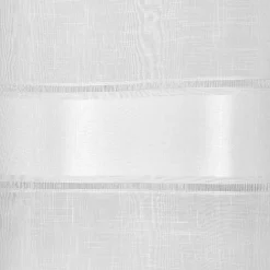 Voilage à oeillets fantaisie blanc 140x260cm