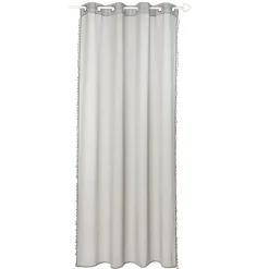 Voilage à oeillets Frany effet sable gris