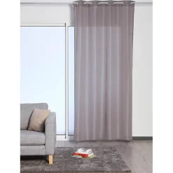 Voilage 8 oeillets gris anthracite
