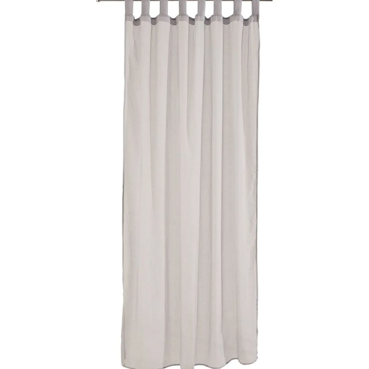 Voilage à oeillets gris clair 140x240cm
