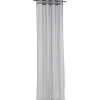 Voilage à oeillets gris effet fil argenté brillant 140x240 cm
