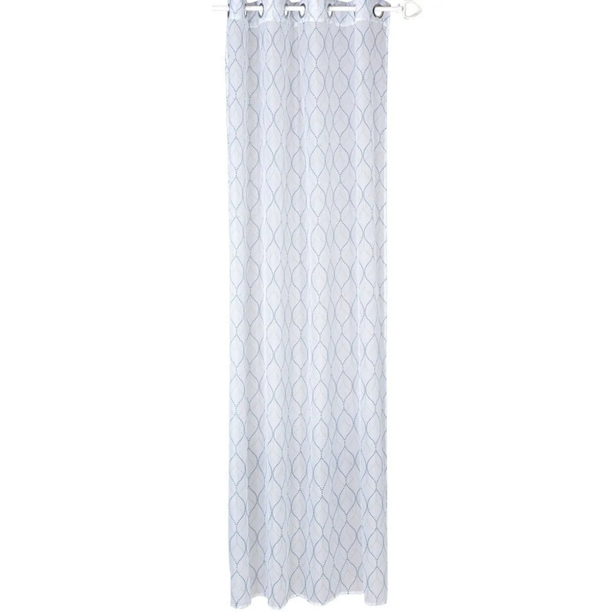 Voilage à oeillets imprimé déco tropical