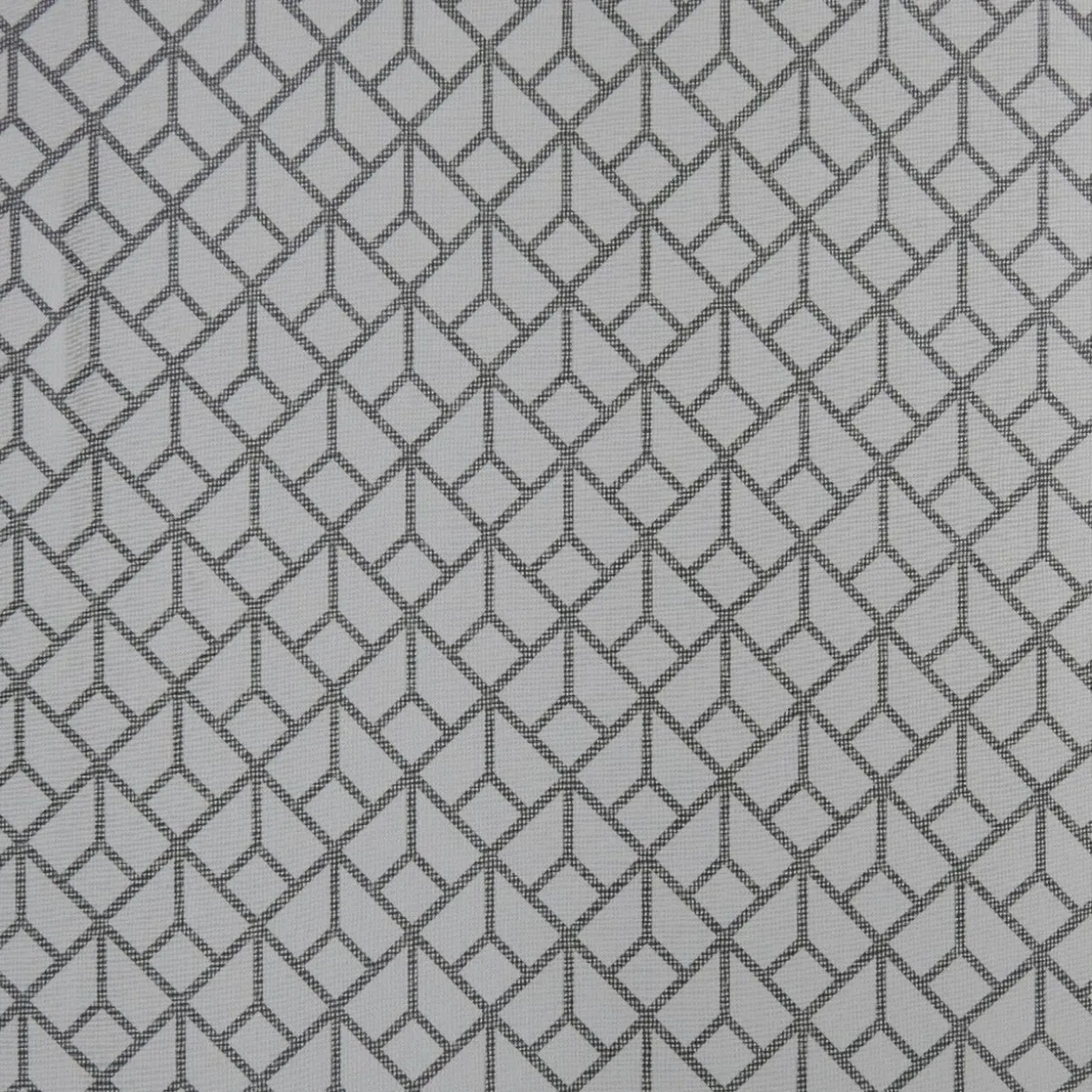 Voilage à oeillets imprimé graphique gris 140x240 cm