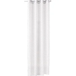 Voilage à oeillets imprimé géométrique 140x240cm