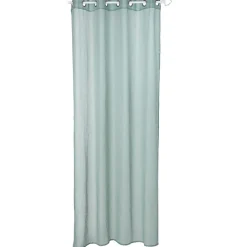 Voilage à oeillets inox uni modèle dolly vert d'eau