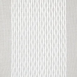 Voilage à oeillets jacquard bande verticale blanc