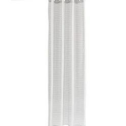 Voilage à oeillets jacquard rayures horizontales 140x240 cm