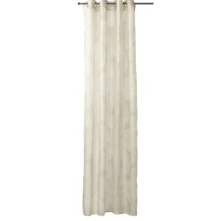 Voilage à oeillets motif feuillage 140x240 cm