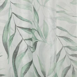 Voilage à oeillets motif feuillage 140x240 cm