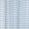 Voilage à oeillets rayures bleues horizontales