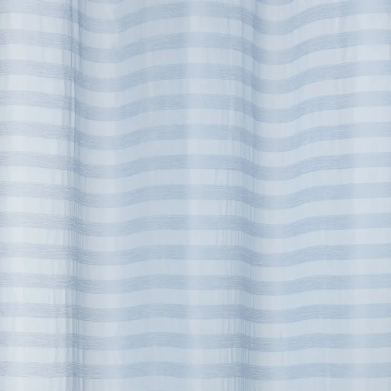 Voilage à oeillets rayures bleues horizontales