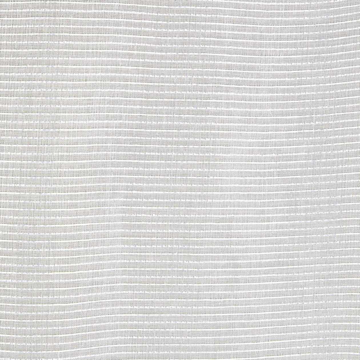 Voilage à oeillets rayures horizontales finition broderie blanc