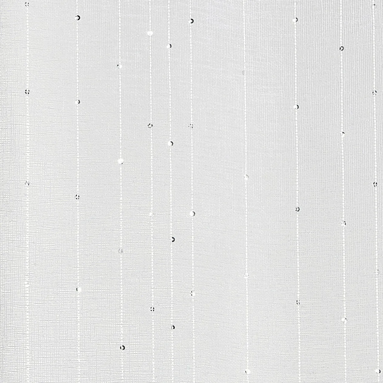 Voilage à oeillets rayures verticales effet sequin blanc