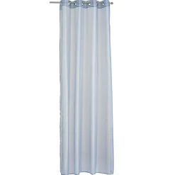 Voilage à oeillets uni bleu