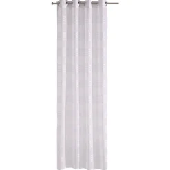 Voilage à oeillets uni effet de matière