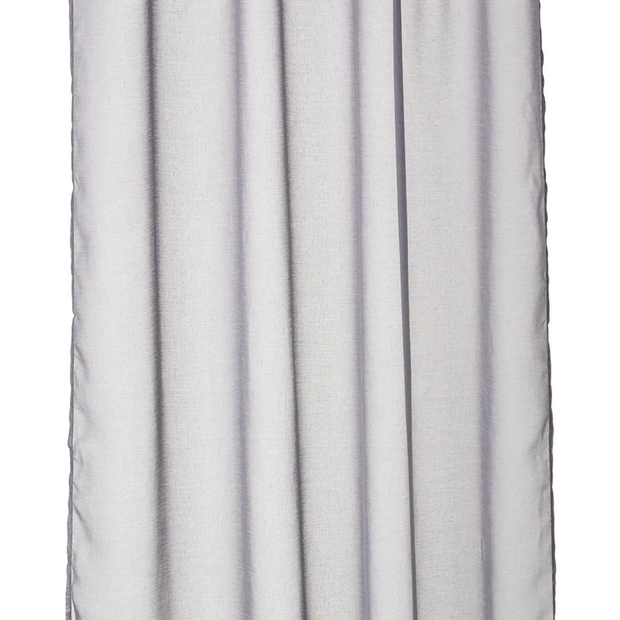 Voilage à passant bicolore blanc et gris