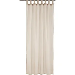 Voilage à passants uni taupe 140x240cm