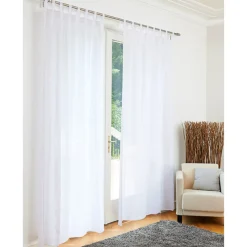 Voilage à pattes blanc