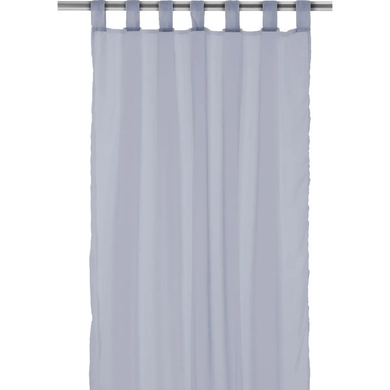 Voilage à pattes uni gris clair