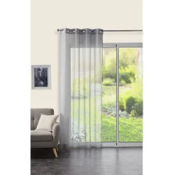 Voilage antibactérien 140x240 cm blanc ou gris