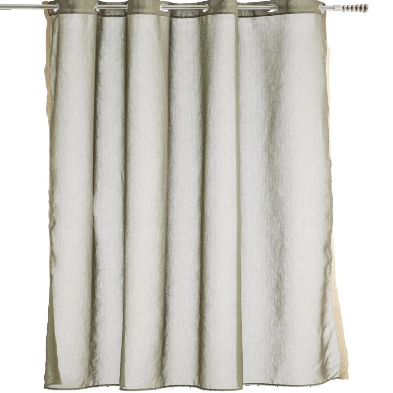 Voilage avec bordure décoration jute 140x240 cm