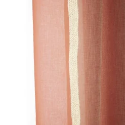 Voilage avec bordure décoration jute 140x240 cm