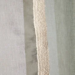 Voilage avec bordure décoration jute 140x240 cm