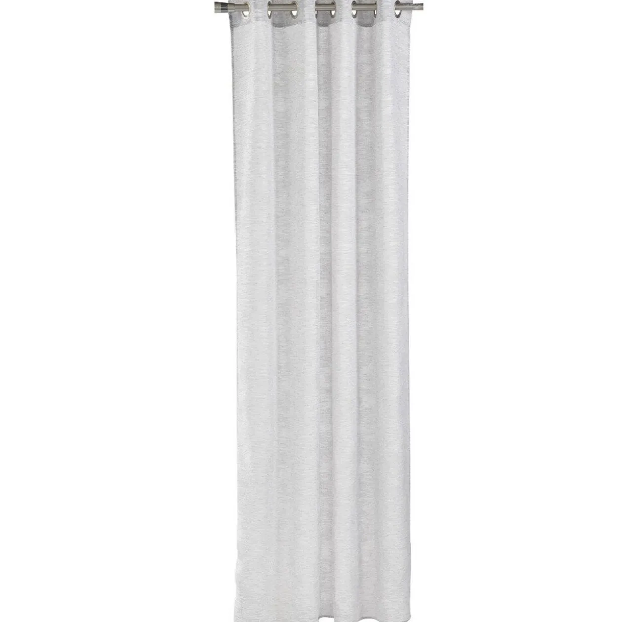 Voilage brodé zigzag à oeillets