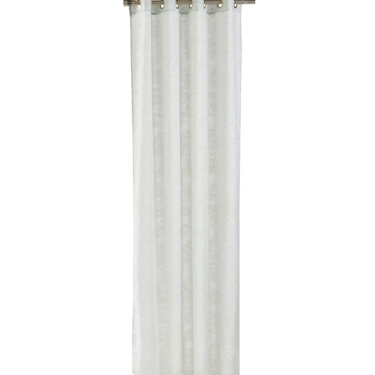 Voilage brodé zigzag à oeillets