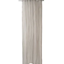 Voilage effet lin à oeillets